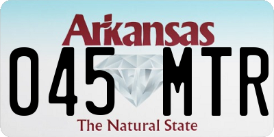 AR license plate 045MTR