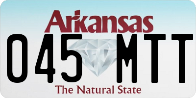 AR license plate 045MTT