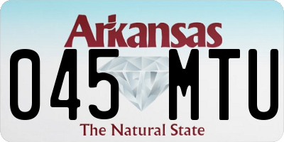 AR license plate 045MTU