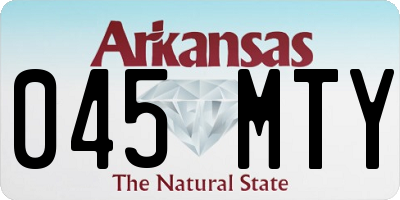 AR license plate 045MTY