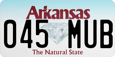 AR license plate 045MUB
