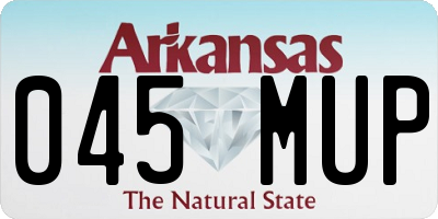 AR license plate 045MUP