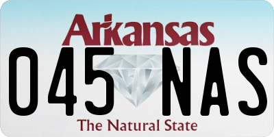 AR license plate 045NAS