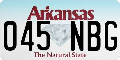 AR license plate 045NBG