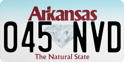AR license plate 045NVD