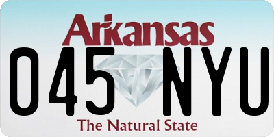 AR license plate 045NYU