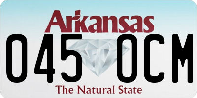 AR license plate 045OCM