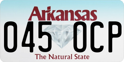 AR license plate 045OCP