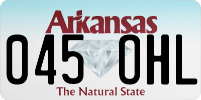 AR license plate 045OHL