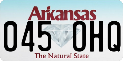 AR license plate 045OHQ