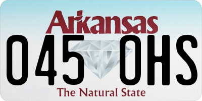 AR license plate 045OHS