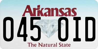 AR license plate 045OID