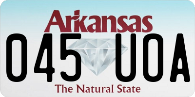 AR license plate 045UOA