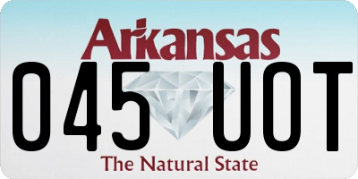 AR license plate 045UOT