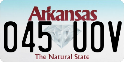 AR license plate 045UOV