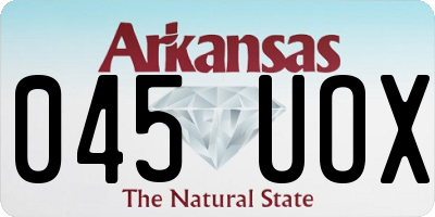AR license plate 045UOX