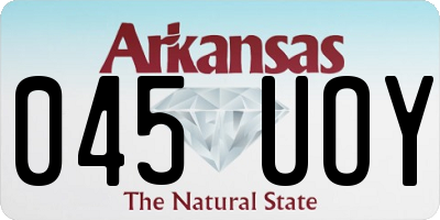 AR license plate 045UOY