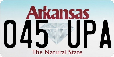 AR license plate 045UPA