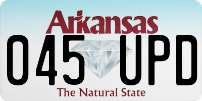 AR license plate 045UPD