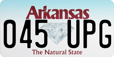 AR license plate 045UPG
