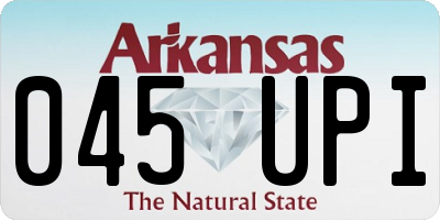 AR license plate 045UPI