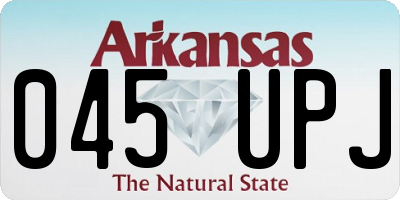 AR license plate 045UPJ