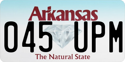 AR license plate 045UPM