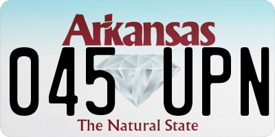 AR license plate 045UPN