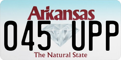 AR license plate 045UPP