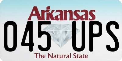 AR license plate 045UPS