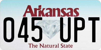 AR license plate 045UPT