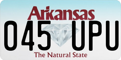 AR license plate 045UPU