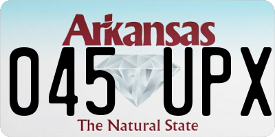 AR license plate 045UPX