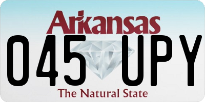 AR license plate 045UPY