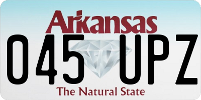 AR license plate 045UPZ