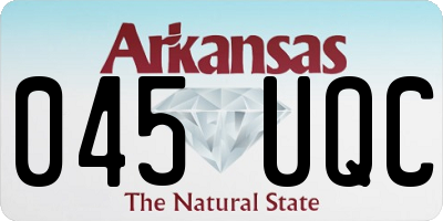 AR license plate 045UQC