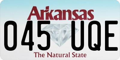 AR license plate 045UQE