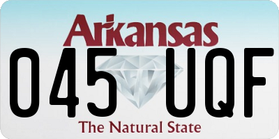 AR license plate 045UQF