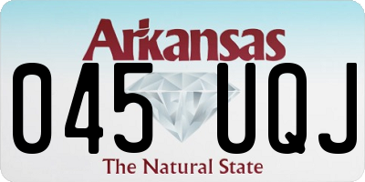 AR license plate 045UQJ