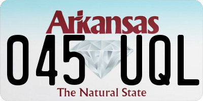 AR license plate 045UQL