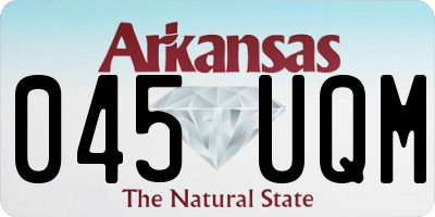 AR license plate 045UQM