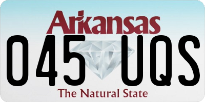 AR license plate 045UQS