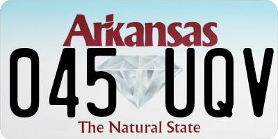 AR license plate 045UQV