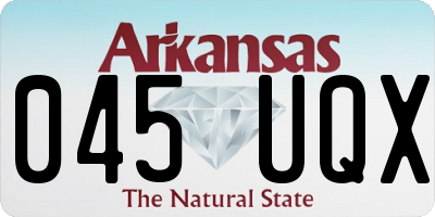 AR license plate 045UQX