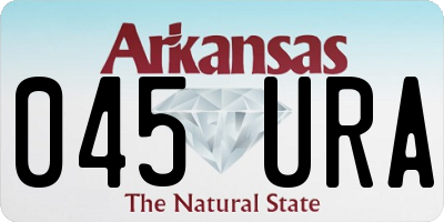AR license plate 045URA