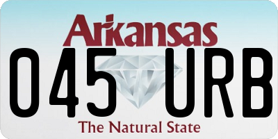 AR license plate 045URB