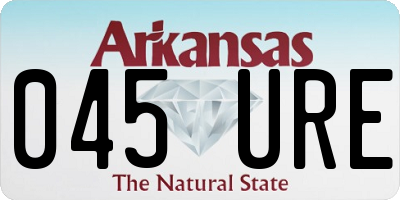 AR license plate 045URE