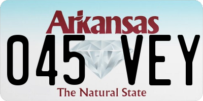 AR license plate 045VEY