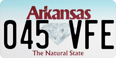 AR license plate 045VFE