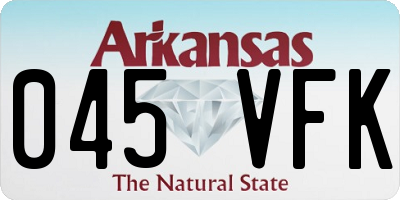 AR license plate 045VFK